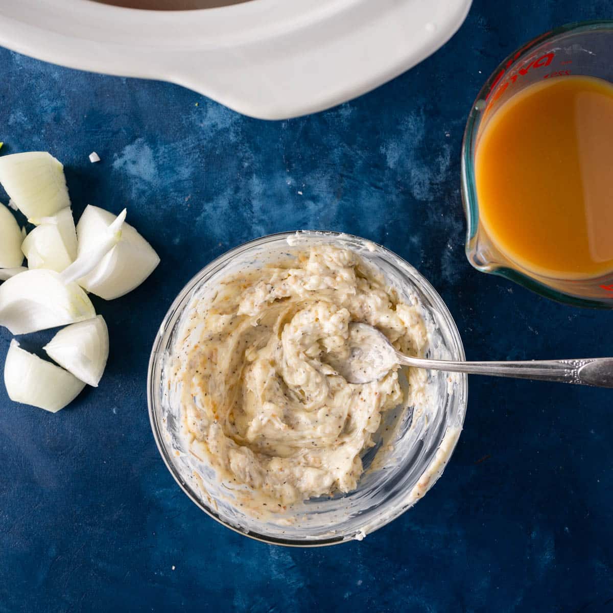 herbed butter in a bowl