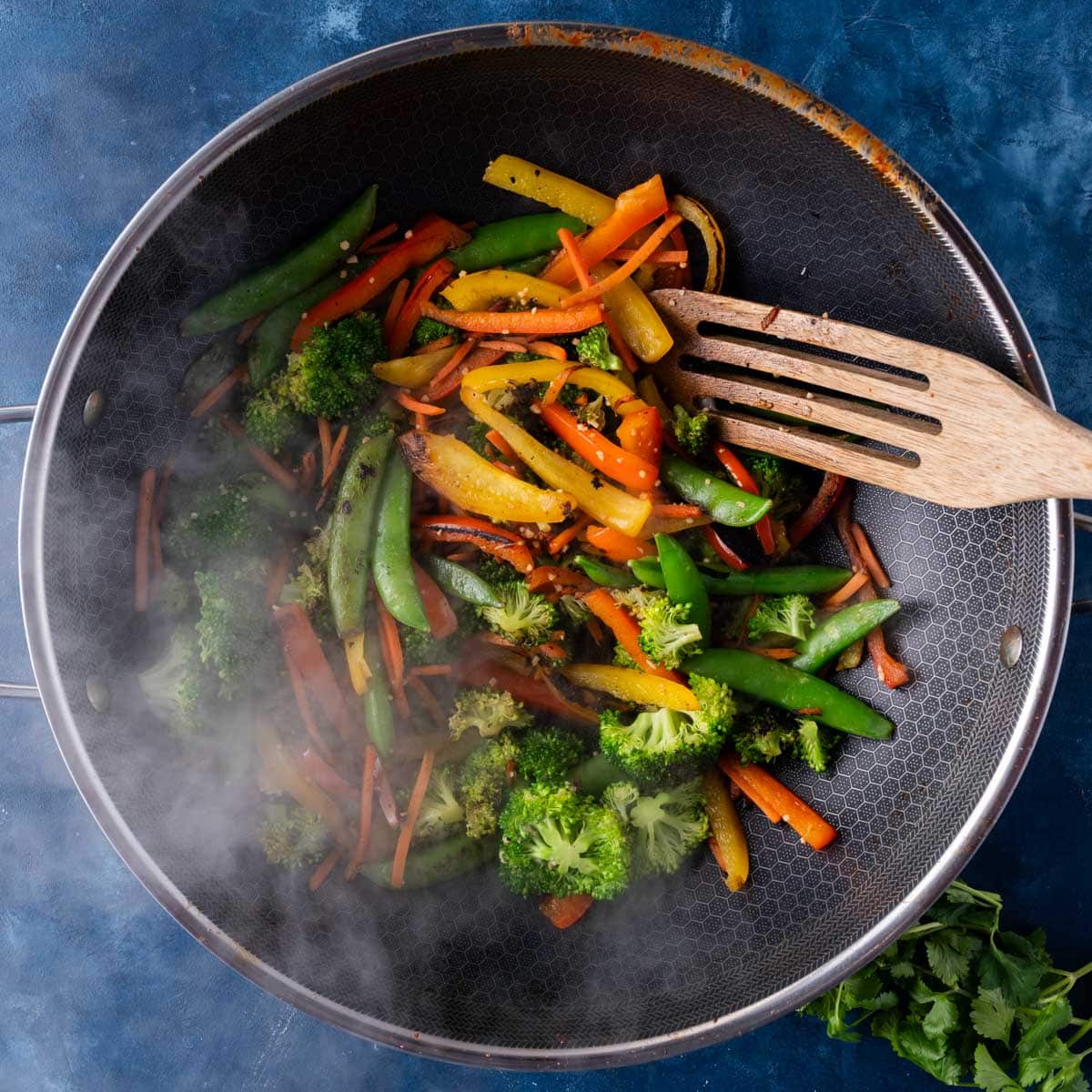 veggies in a large skillet