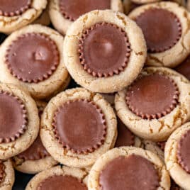 a pile of reese's peanut butter cup cookies